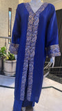 Pure Raw Silk Block Printed Suit
