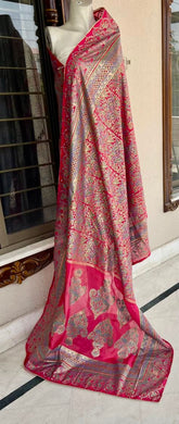 Block Printed Silk Dupatta