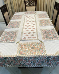 Dining Sheet With Matching Table Runner & Mats Set