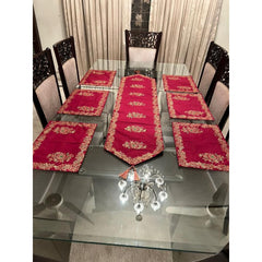 Block Printed Table Runner & Mats