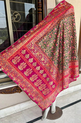 Block Printed Silk Dupatta