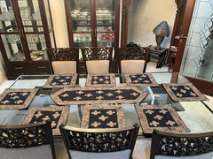 Block Printed Table Runner & Place Mats