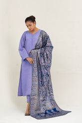 Block Printed Silk Dupatta