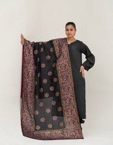 Block Painted Silk Dupatta