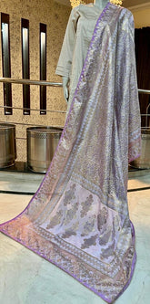 Block Printed Silk Dupatta