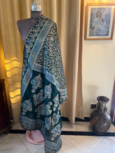 Block Printed Silk Dupatta