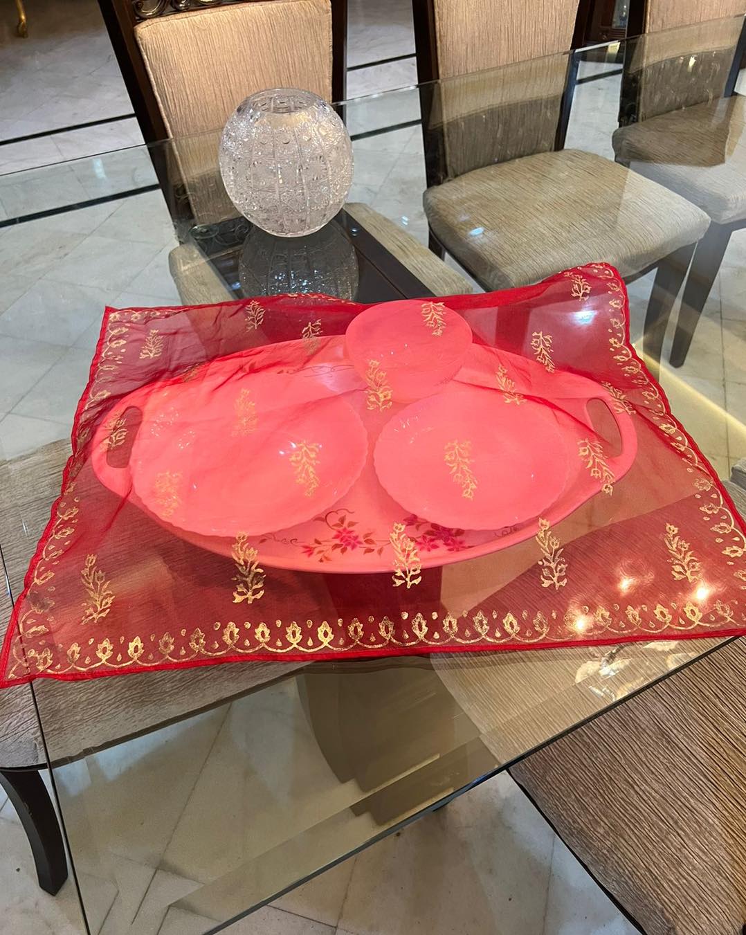Organza Tray Cover