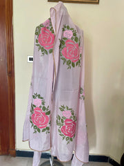 Hand Painted Silk Dupatta