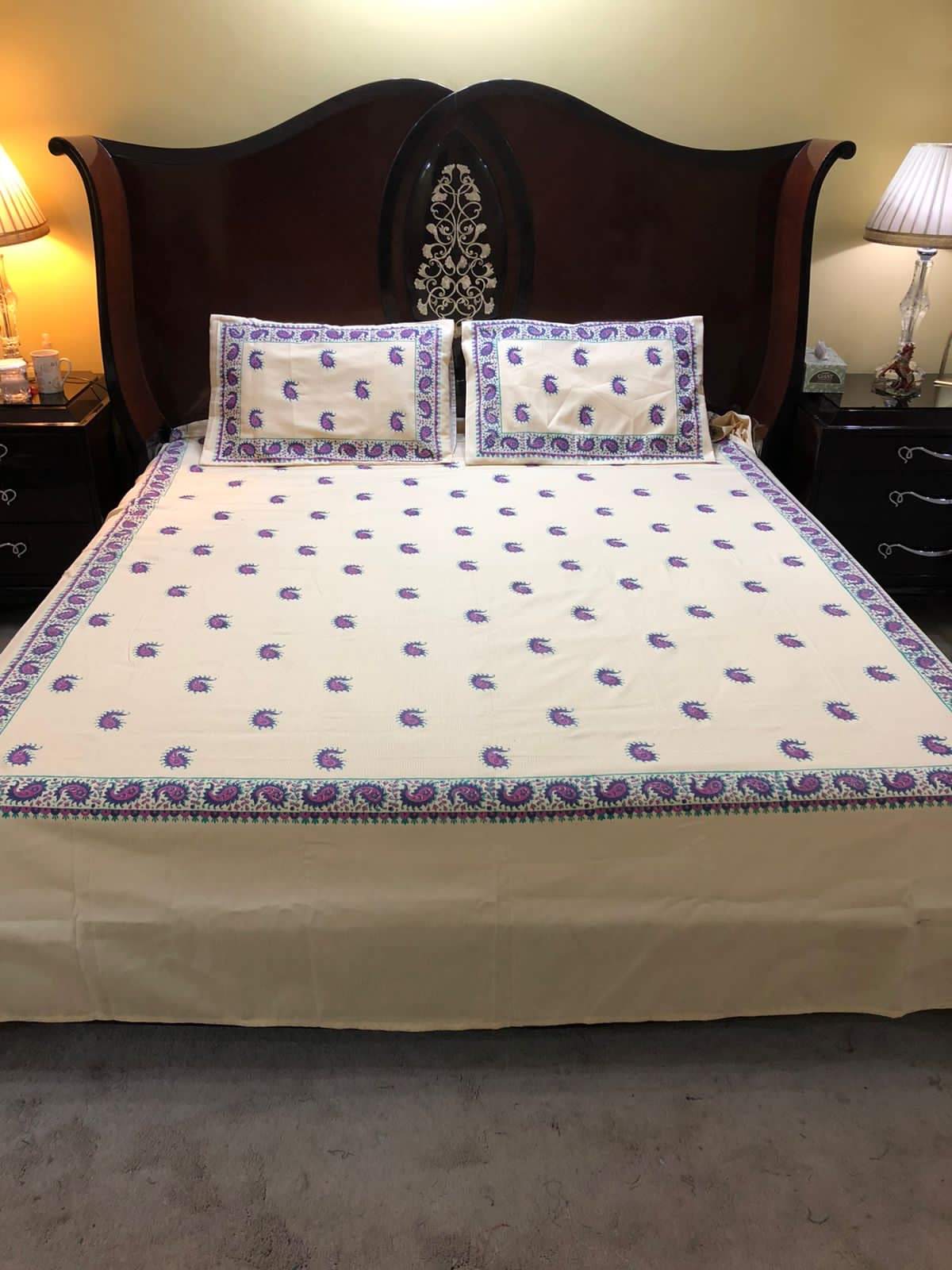 Block Printed Bedsheets