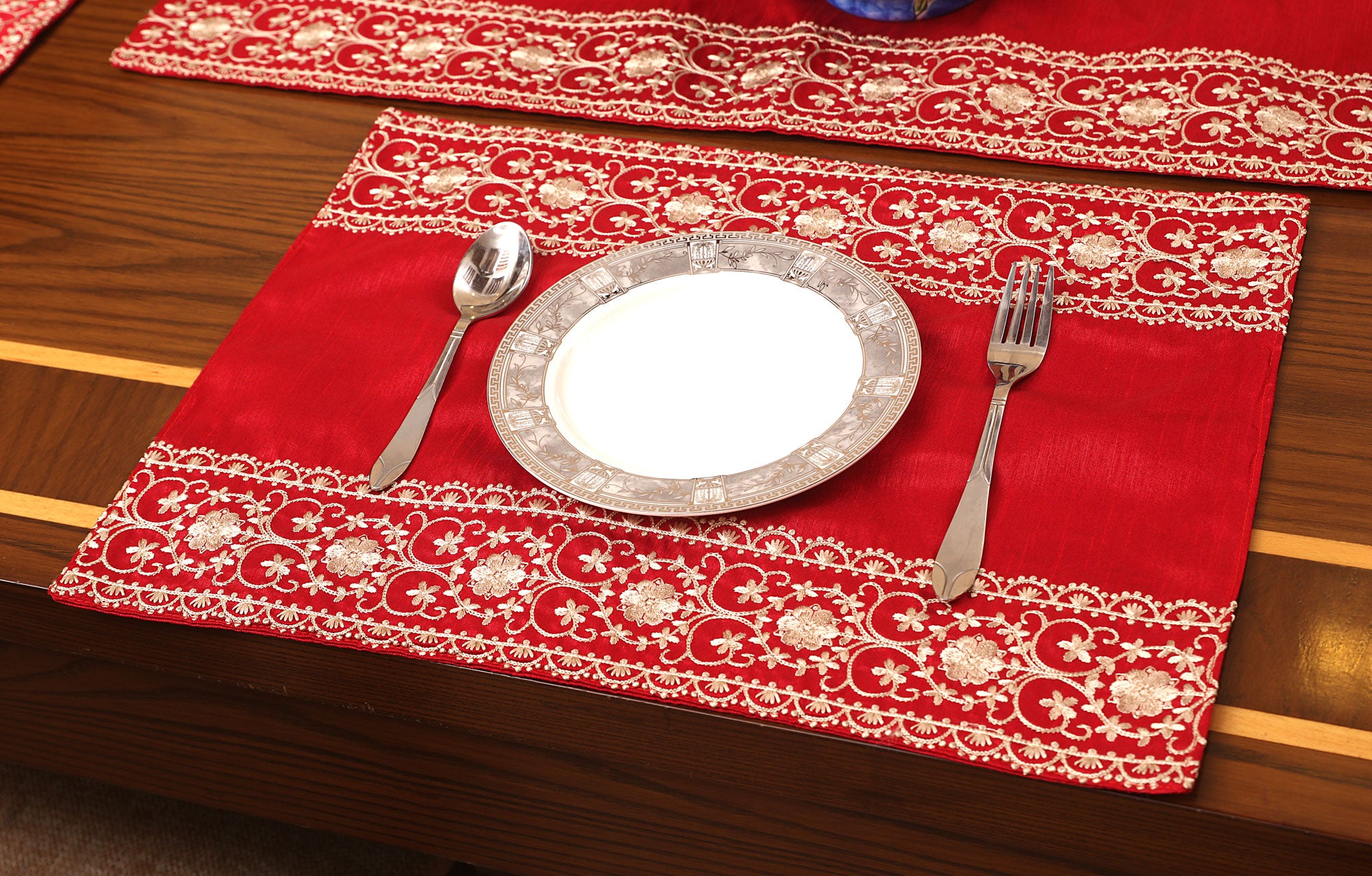 Embroidered Table Runner & Placemats