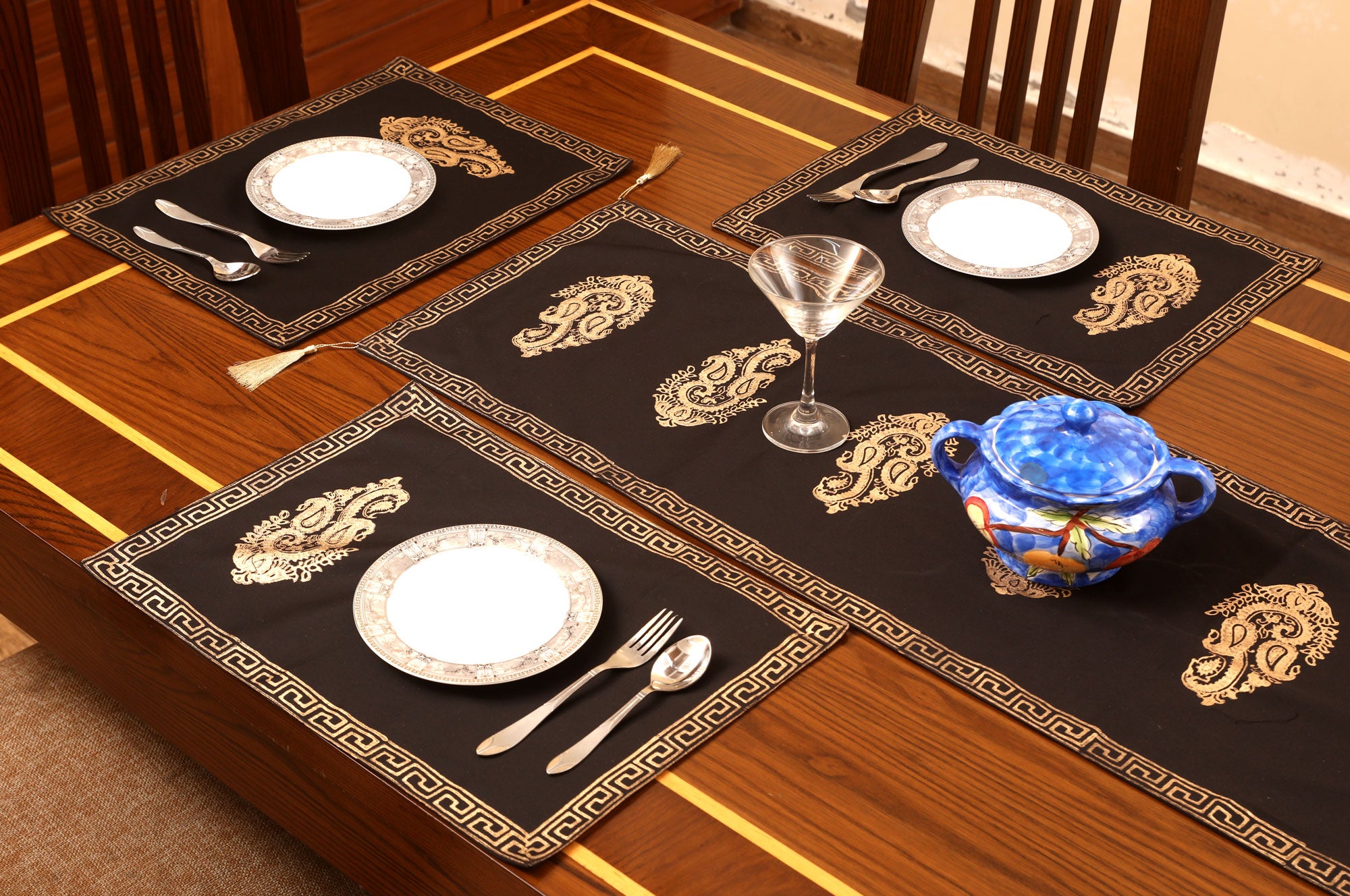 Block Printed Table Runner & Placemats