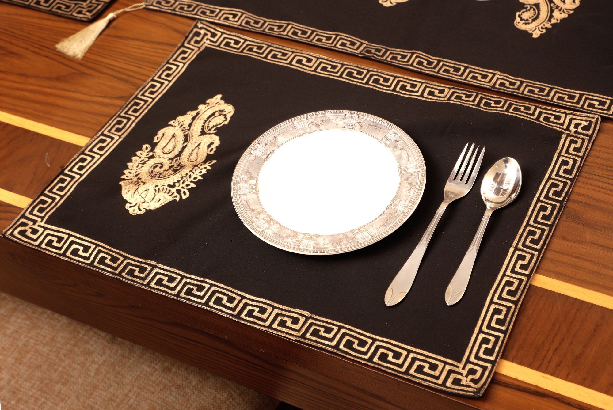 Block Printed Table Runner & Placemats