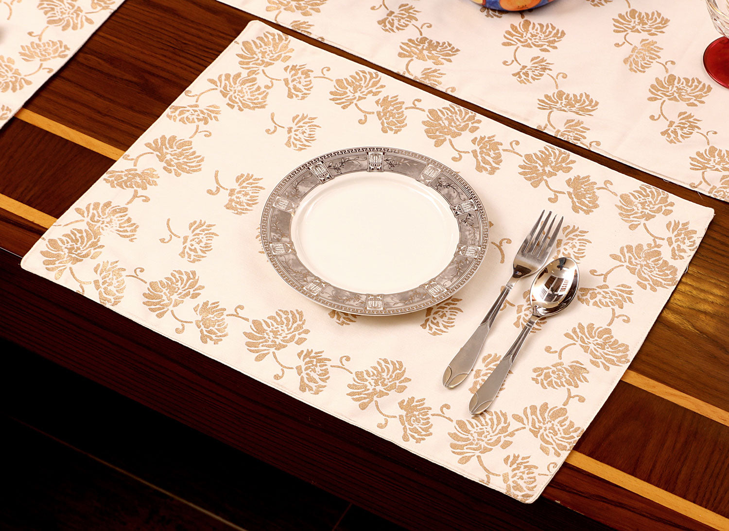 Block Printed Table Runner & Placemats