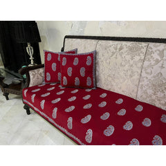 Block Printed Sofa Cover With And WithOut Cushion Cover