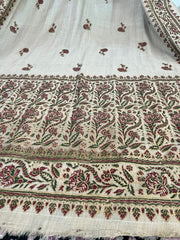 Block Printed Pashmina Shawl