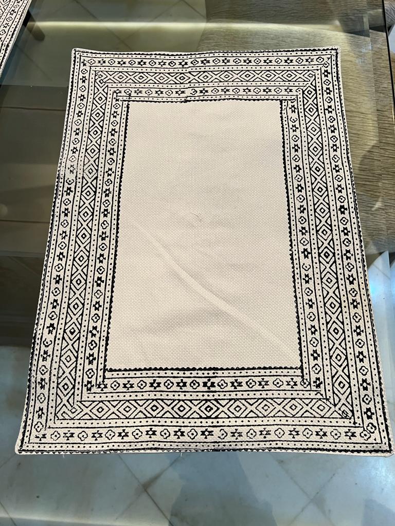 Block Printed Table Runner & Place Mats