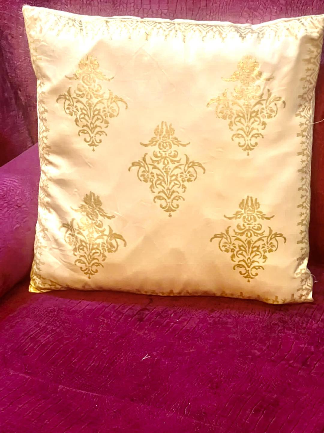 Block Printed Cushion Cover