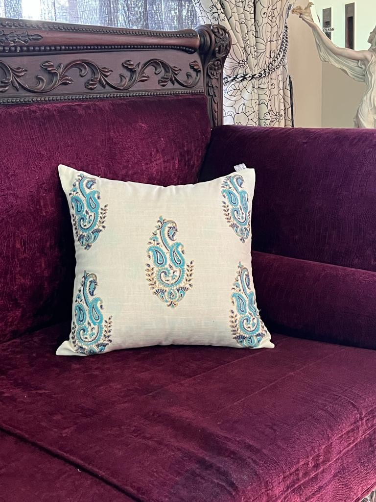 Set Of 4 Block Printed Cushion Covers