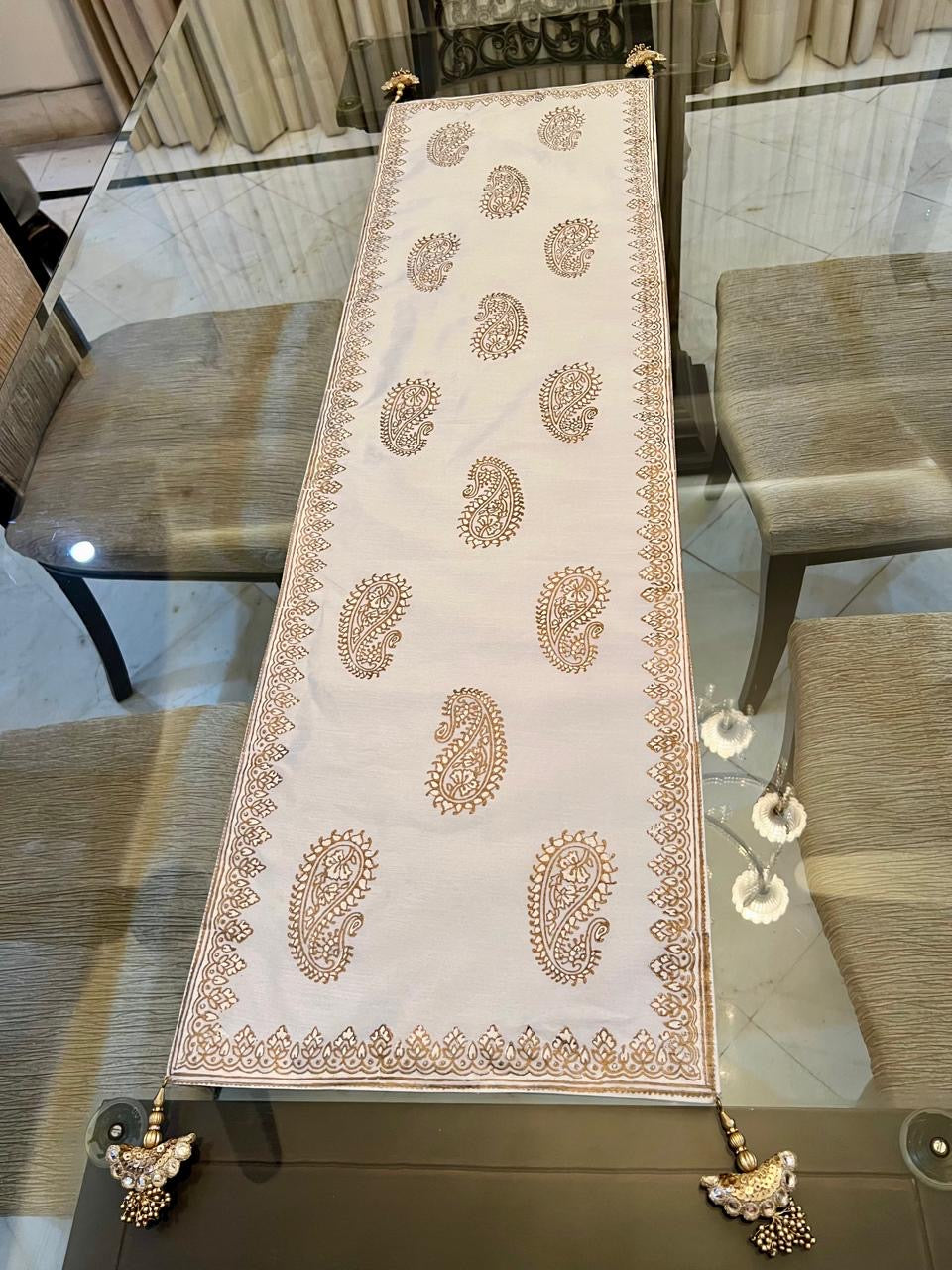 Block Printed Table Runner & Place Mats