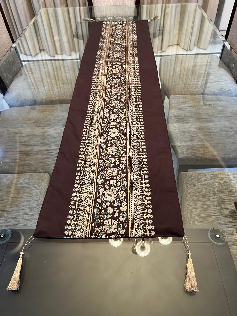Block Printed Table Runner & Place Mats