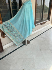 Block Printed Silk Dupatta