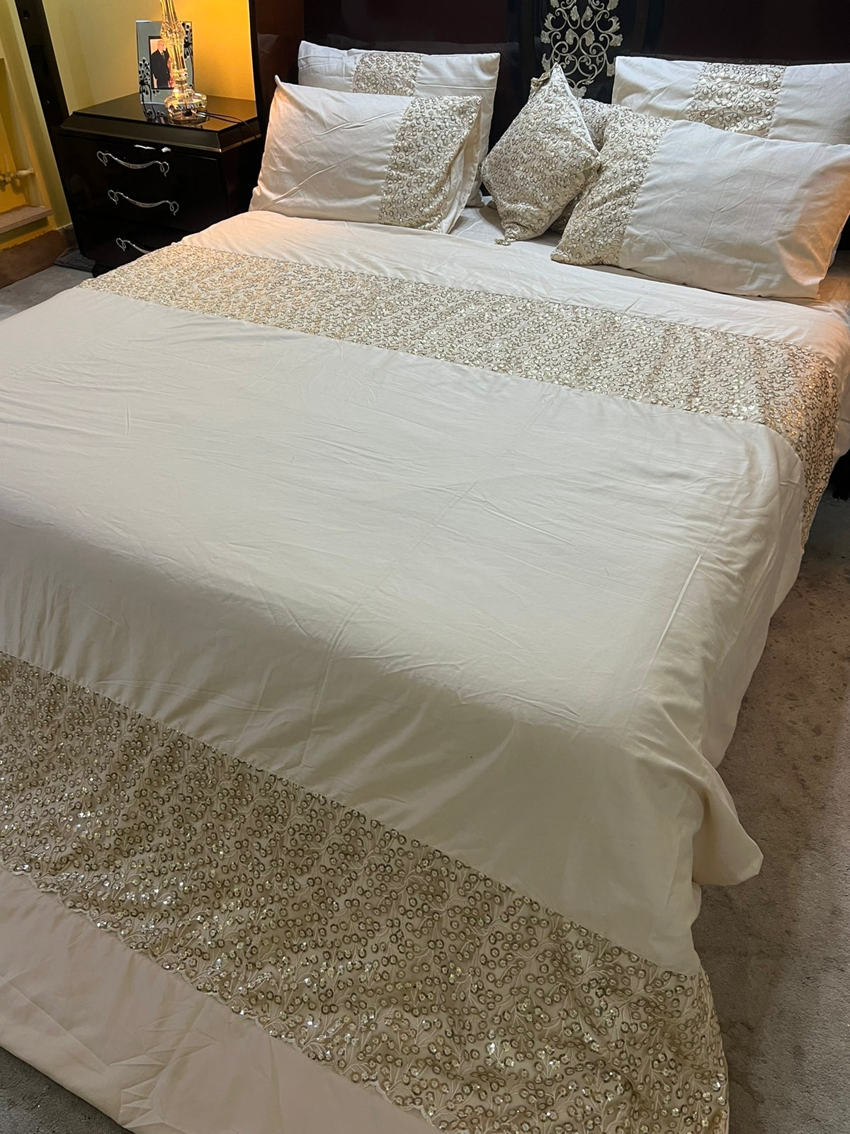 Net Embellished Duvet Sets