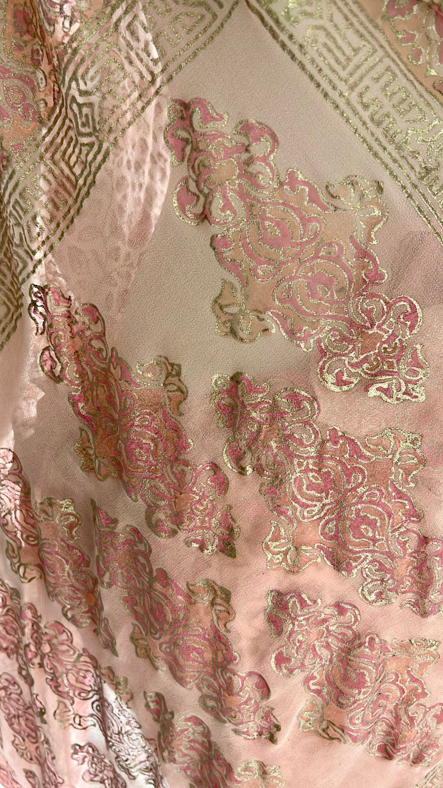 Chiffon Block Printed Saree