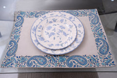 Block Printed Table Runner & Place Mats