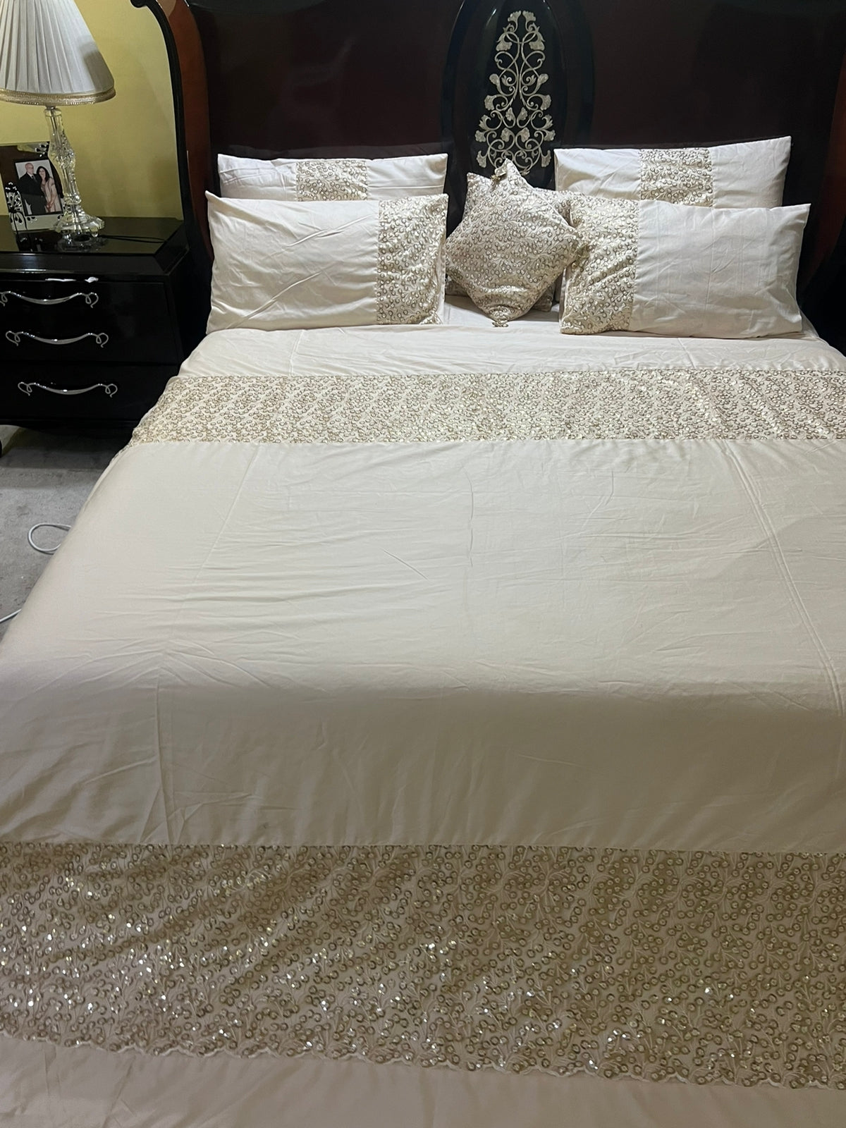 Net Embellished Duvet Sets