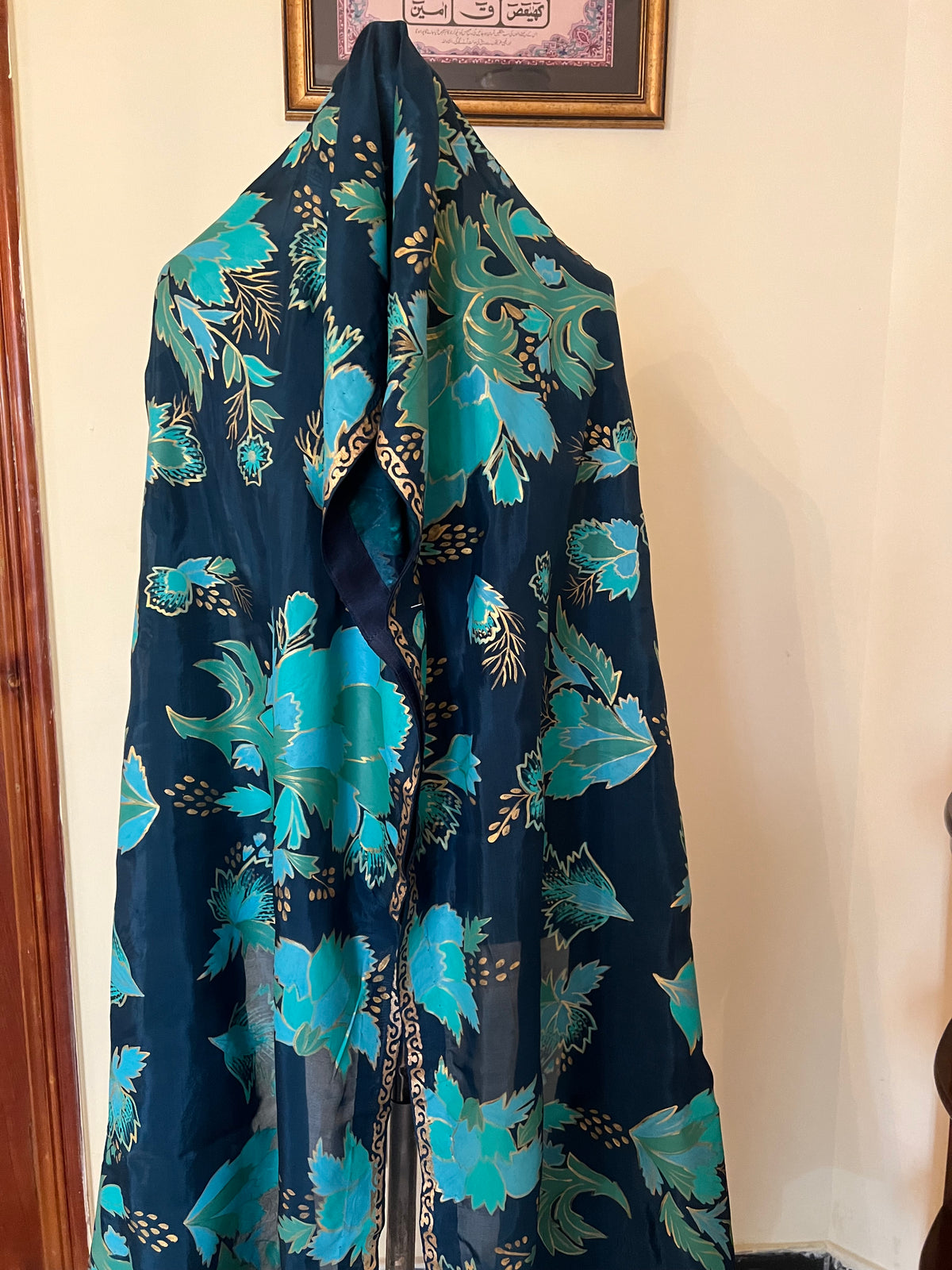 Hand Painted Silk Dupatta
