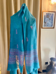Block Printed Soft Ibex Stole