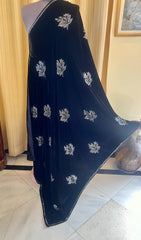 Diamantés Embellished Velvet Shawl