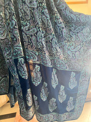 Block Printed Velvet Shawl