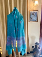 Block Printed Soft Ibex Stole