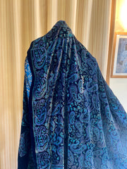 Block Printed Velvet Shawl
