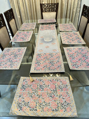 Block Printed Table Runner & Place Mats