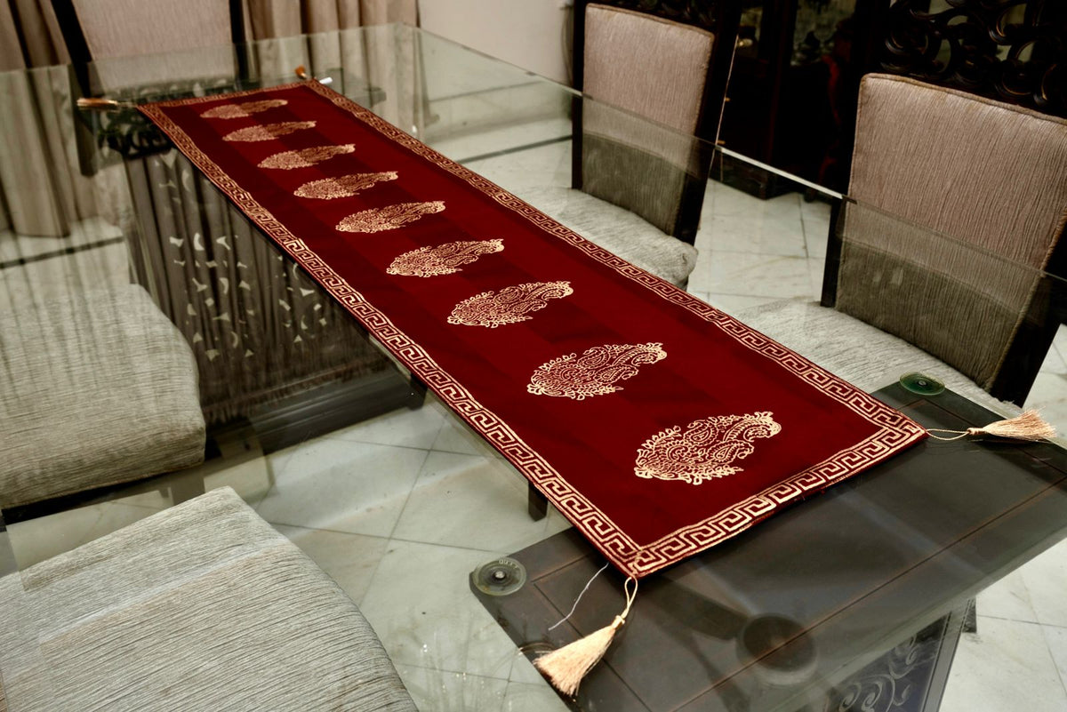 Block Printed Table Runner